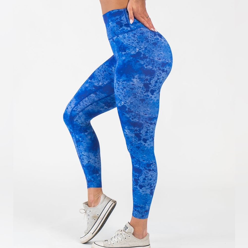 Indigo Splash NKD Curves N Combatboots Leggings